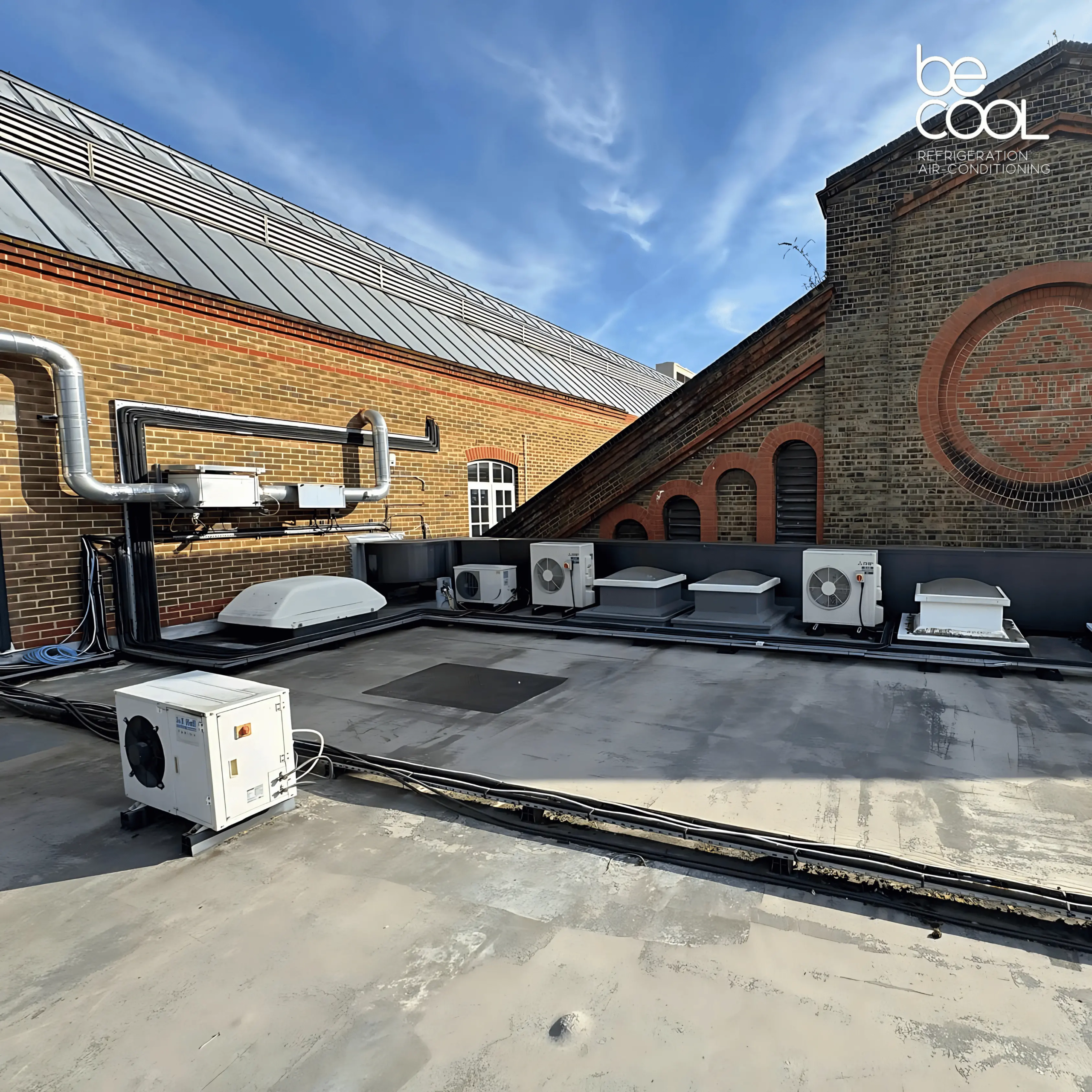 Cold Room outdoors units side view