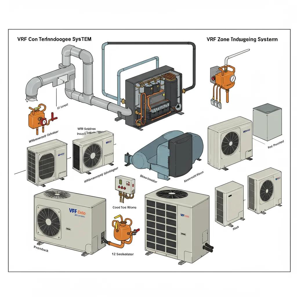 components of a vrf air conditioning system